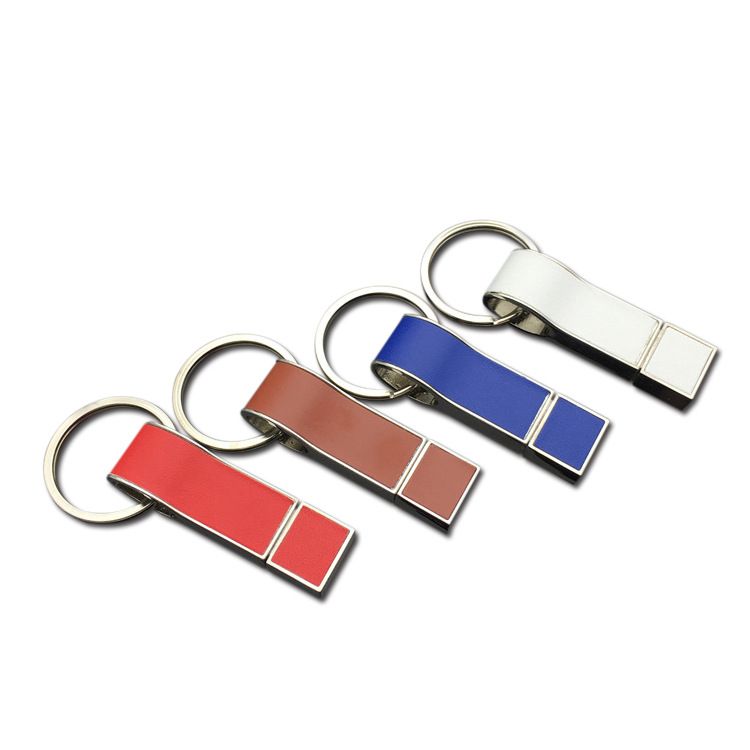 Leather Keyring USB Flash Drive With logo china