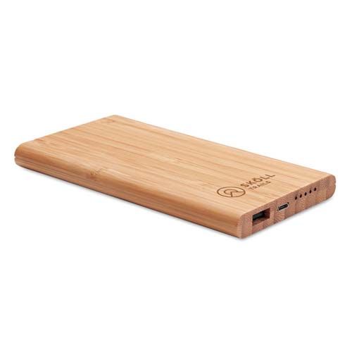 Slim Bamboo Power Bank