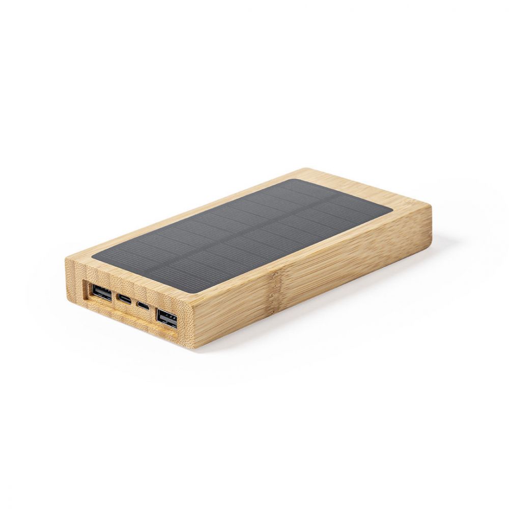 Solar Bamboo Power Bank