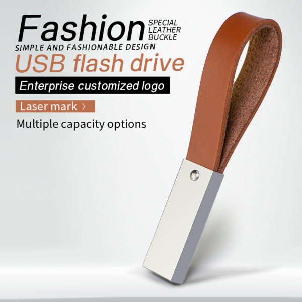 Leather USB Cheap Flash Drive Factory China