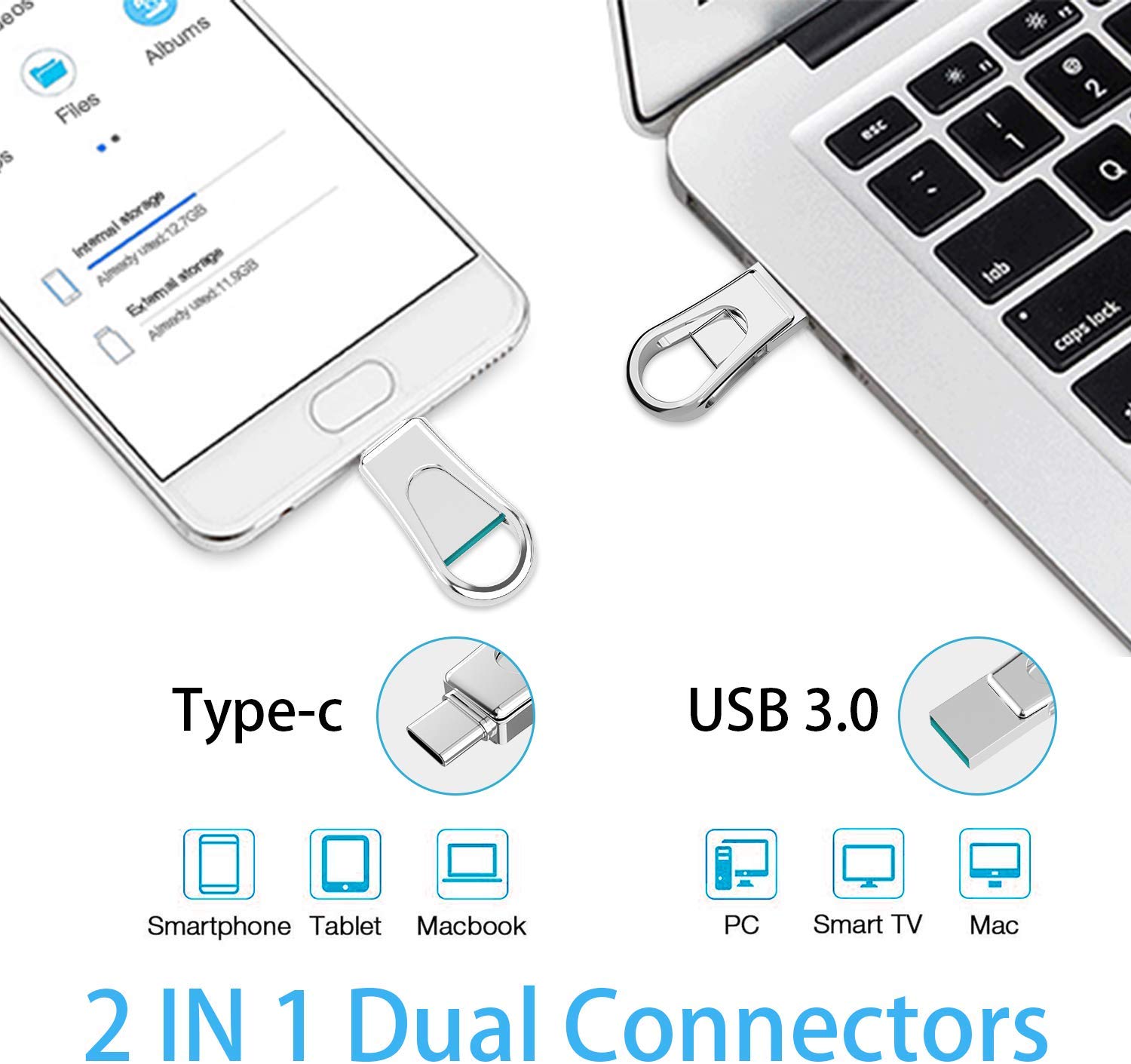 DUAL OTG USB Metal Flash Drive