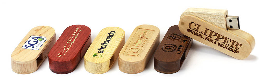 Wooden Swivel USB Flash Drive China Factory