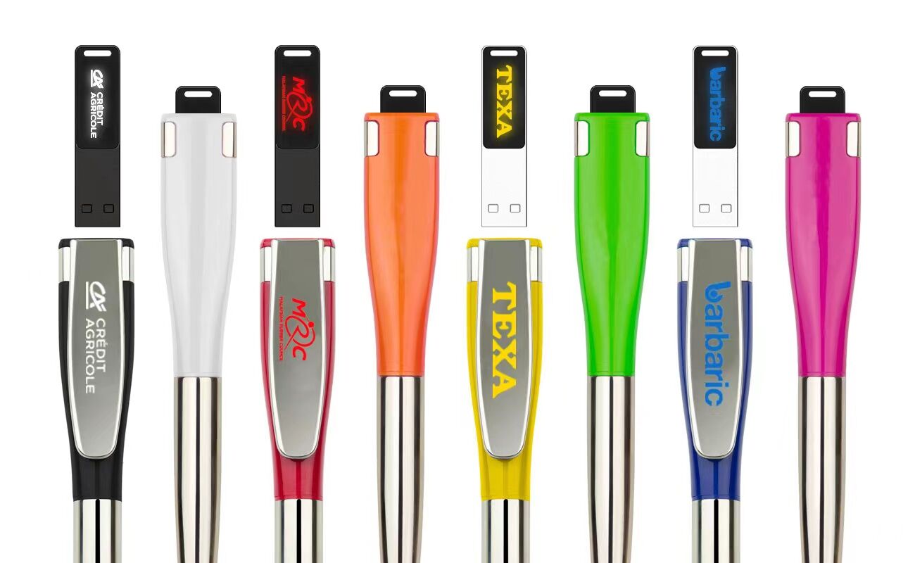 Pen With Led USB flash Drive