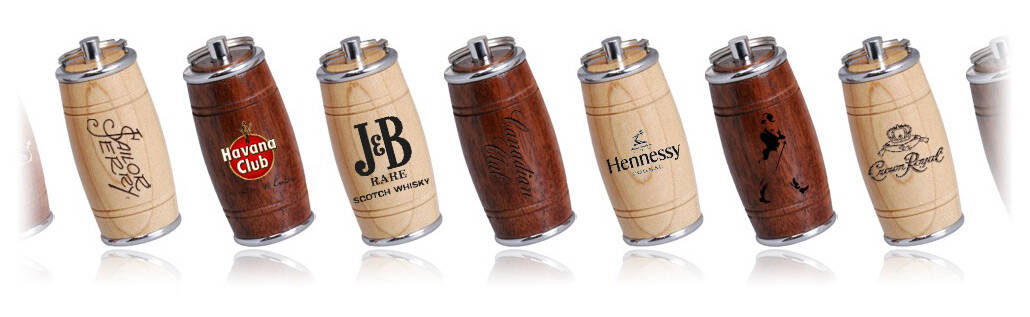 Wooden Barrel USB Flash Drive