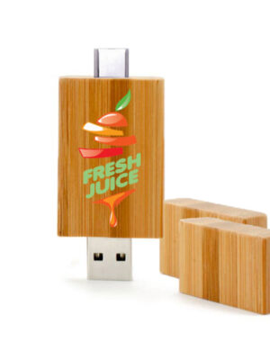 DUAL Wood USB flash Drive China Manufacturers