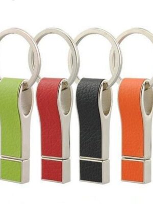 Leather USB Flash drive Keyring china factory