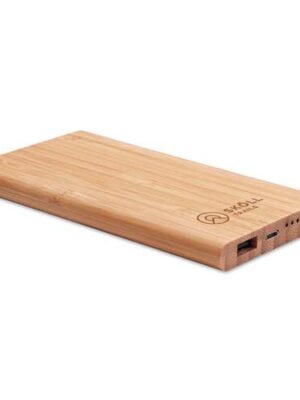 Slim Bamboo Power Bank