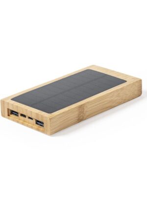 Solar Bamboo Power Bank