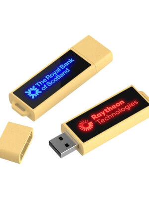 Wheat Straw Led USB Flash Drive