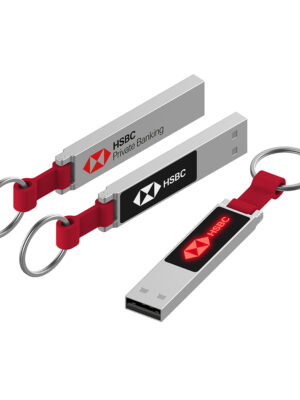 Metal Slim Keyring Led USB Flash Drive