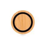 Round ECO Wood Led Charger back