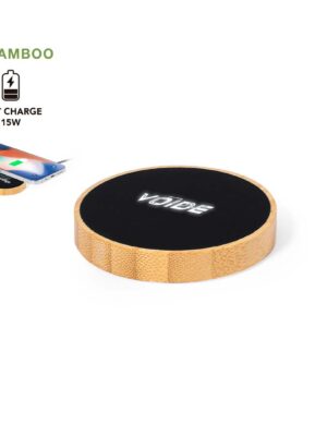 Round ECO Wood Led Fast Charger
