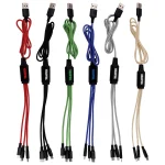 Metallic Charging Cable with Light-Up Logo