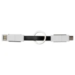 Keyring charging cable with logo