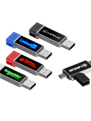 USB DUAL Led Cap Flash Drive