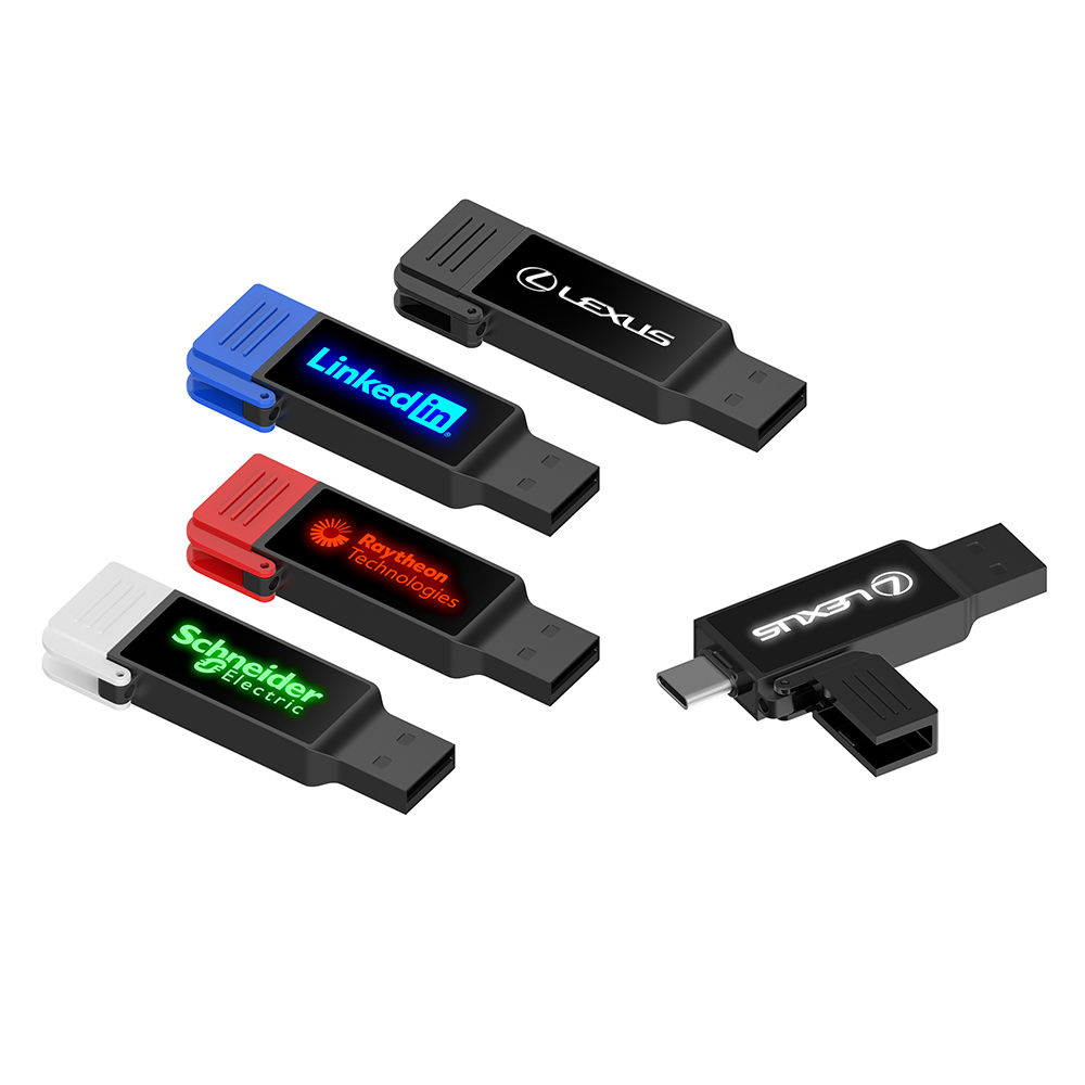 USB DUAL Led Stick Flash Drive China Factory