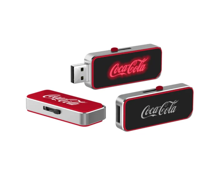 Illuminated logo usb flash drives