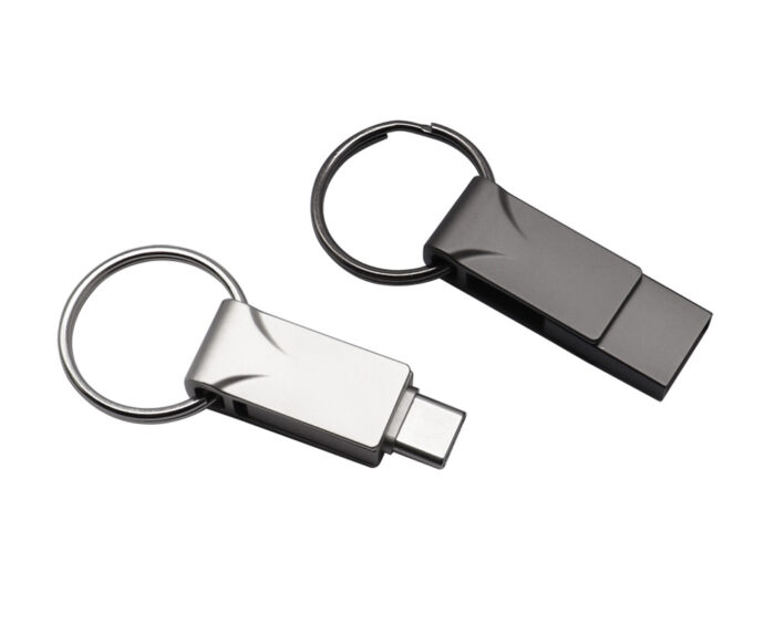 Metal OTG Smart Keyring USB Flash Drive