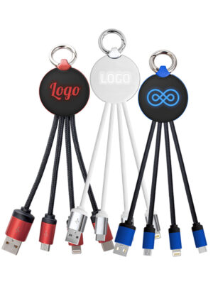 Charging USB cable LED 3 in 1 china manufacturer