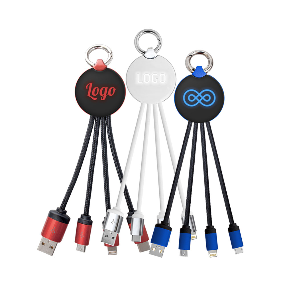 Charging USB cable LED 3 in 1 china manufacturer
